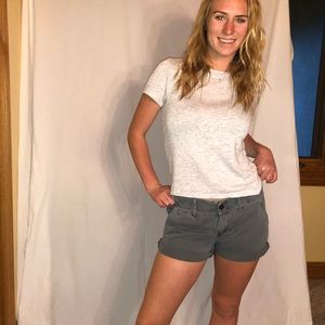 Dark forest green dress shorts